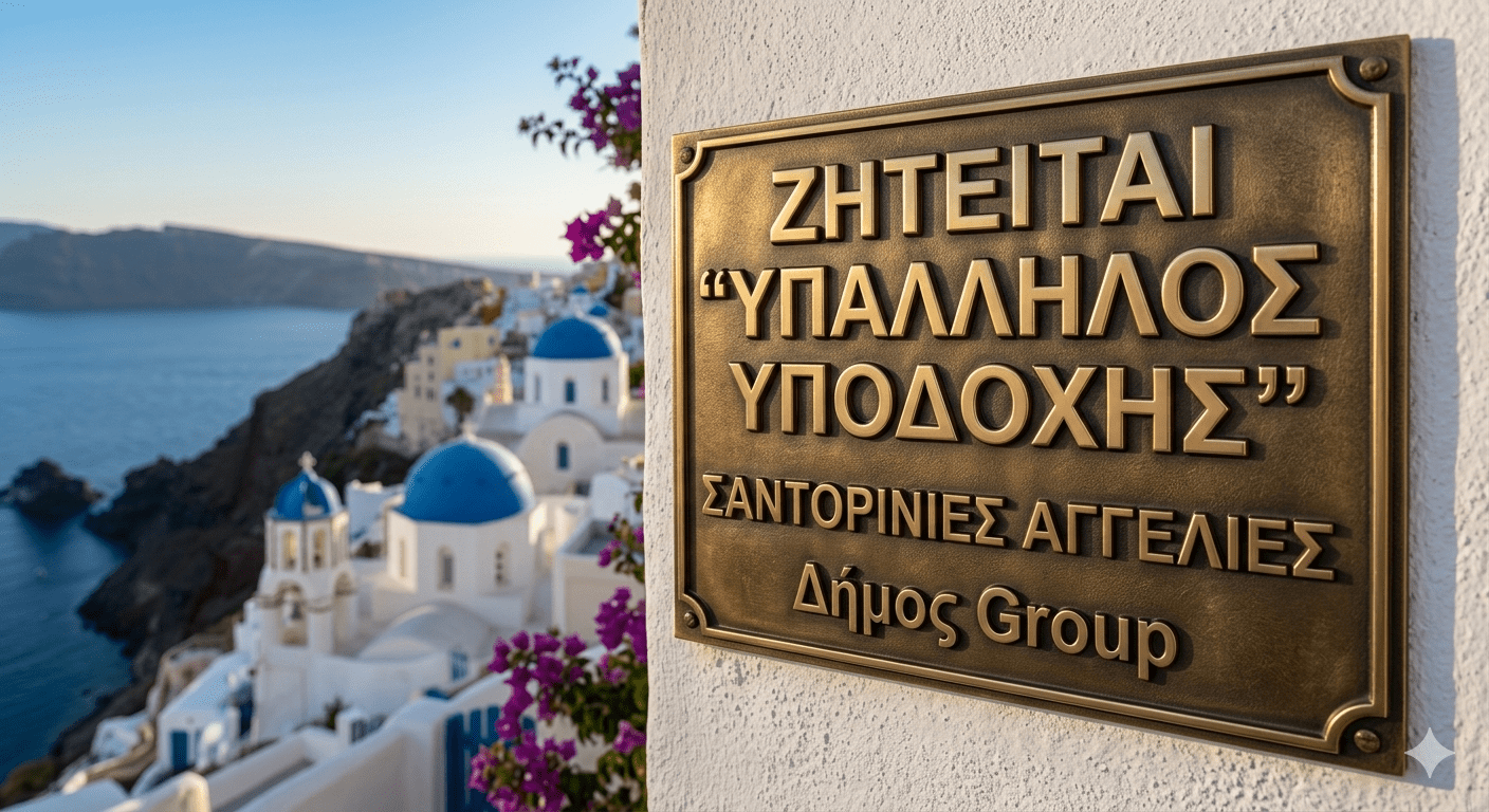 Σαντορινη ζητειται άτομο για την θέση της νυχτερινής υποδοχής