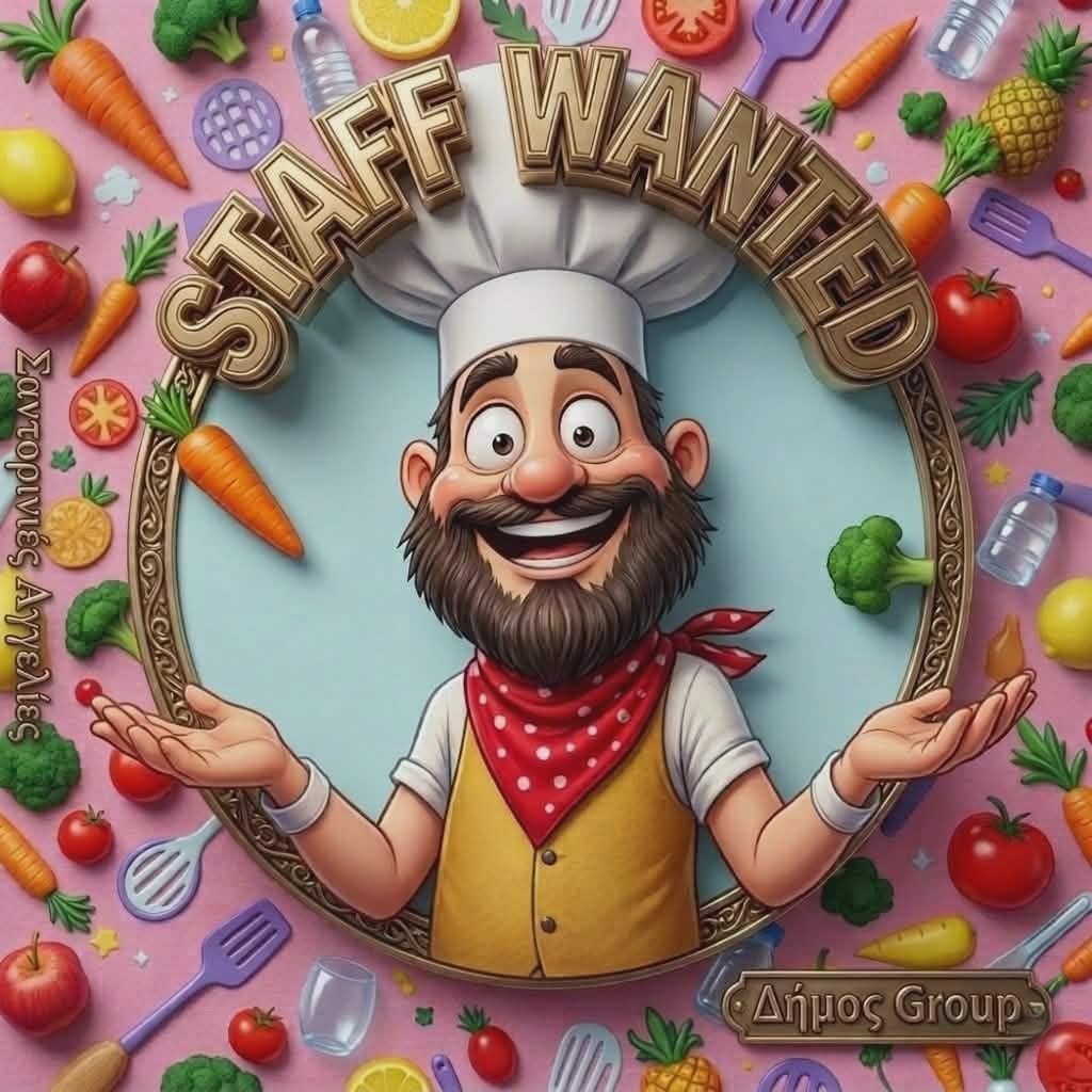 Ζητείται βοηθός μάγειρα παρέχεται διαμονή
