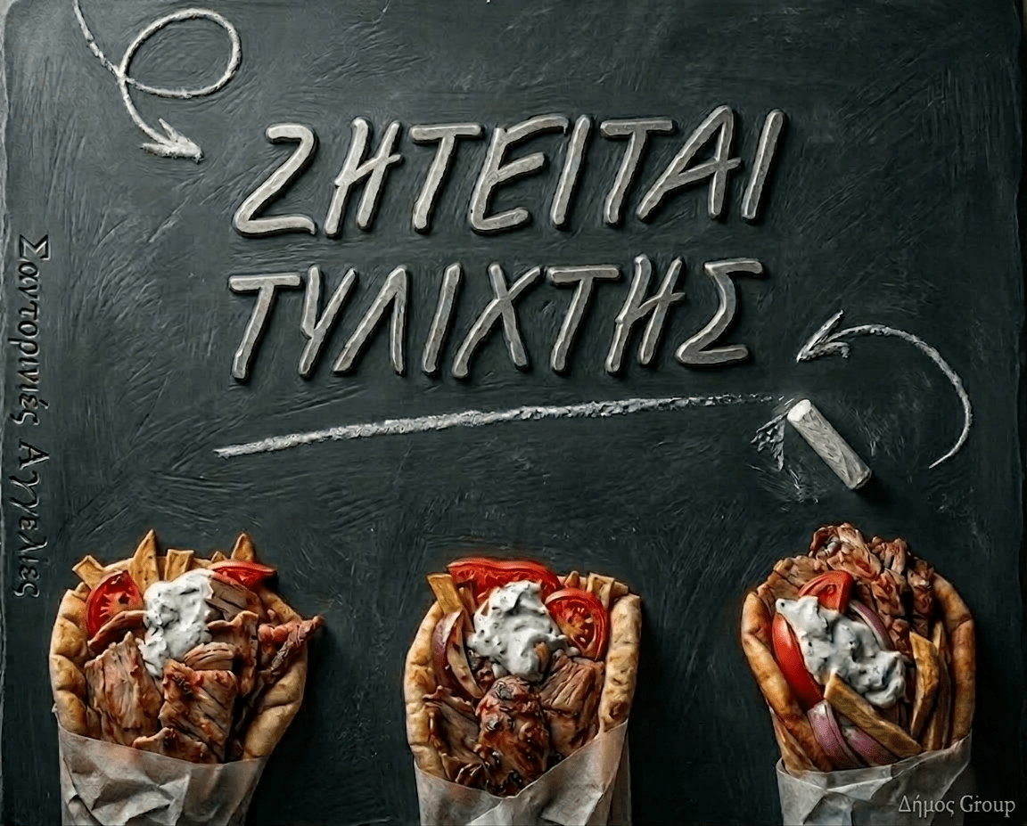 Ζητείται τυλιχτής με εμπειρία για οβελιστήριο