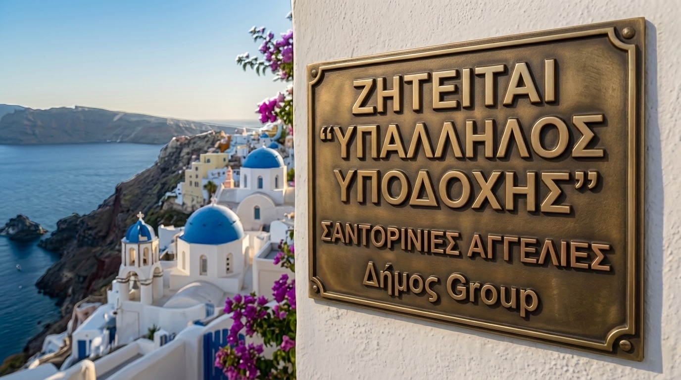 Από ξενοδοχείο στην Οια ζητείται άτομο για την υποδοχή